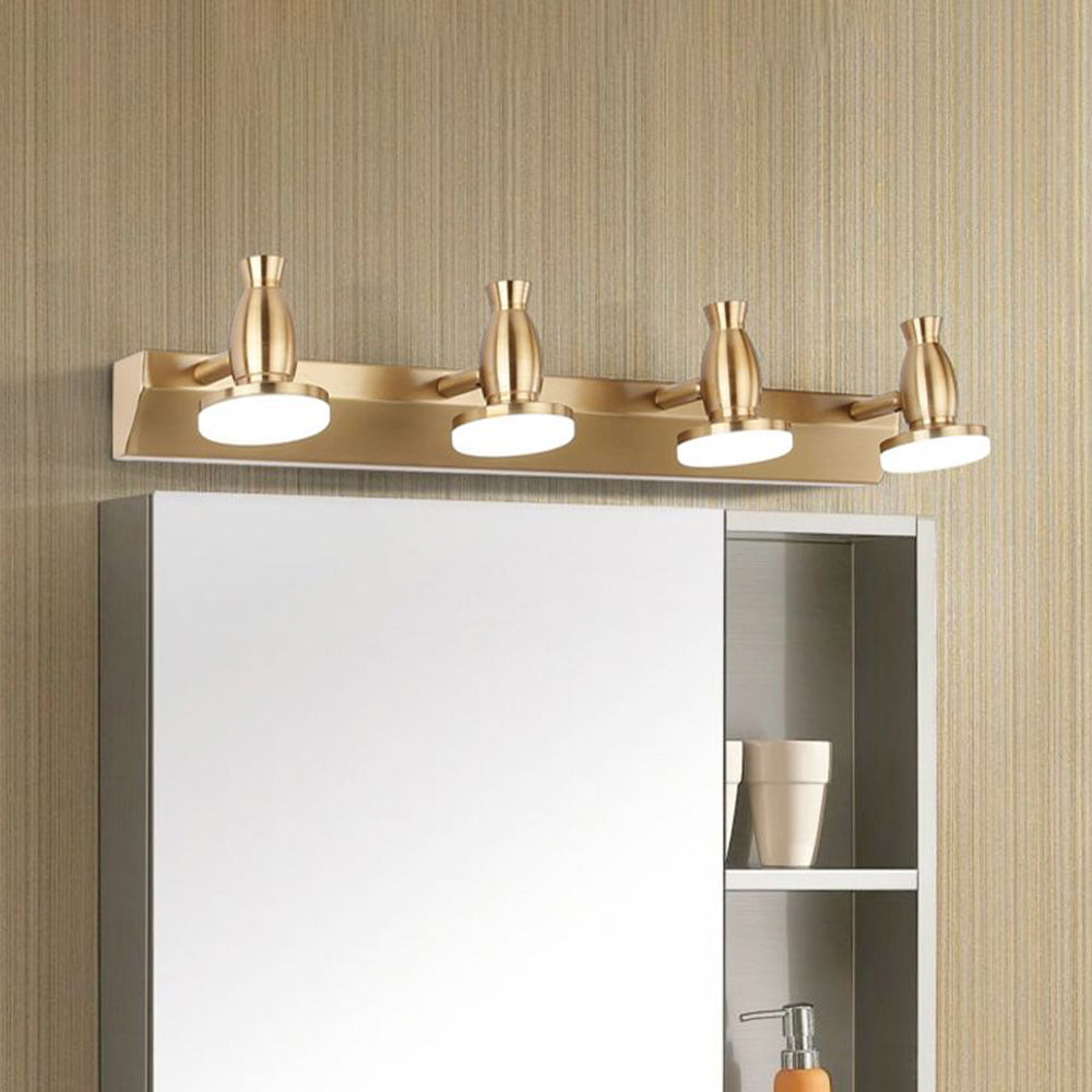 Leigh Luxury Multi Metal Mirror Front Wall Lamp, Brass