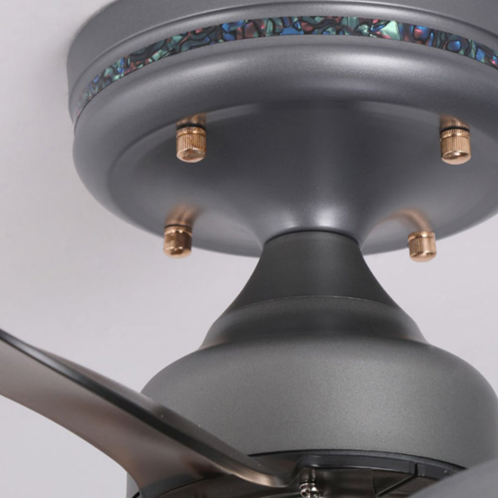 Kelley Ceiling Fan with Light, 2/3/4 Heads, Aluminium & Metal