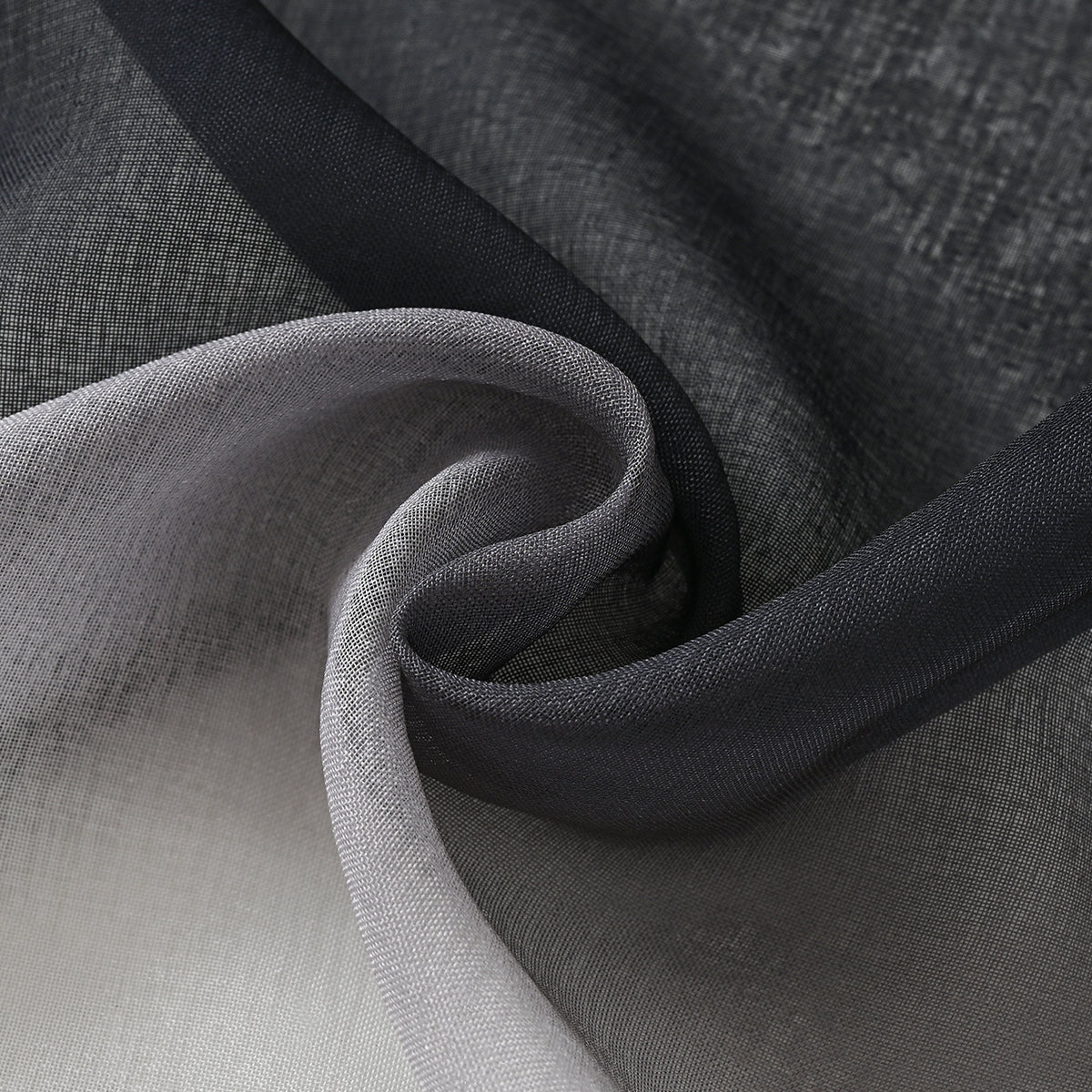 Modern Two Tone Polyester Sheer Curtain, 5 Colors