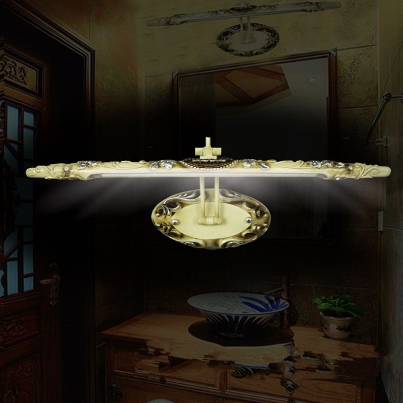Félicie Mirror Front Vanity Wall Light, Resin & Glass, 19.5