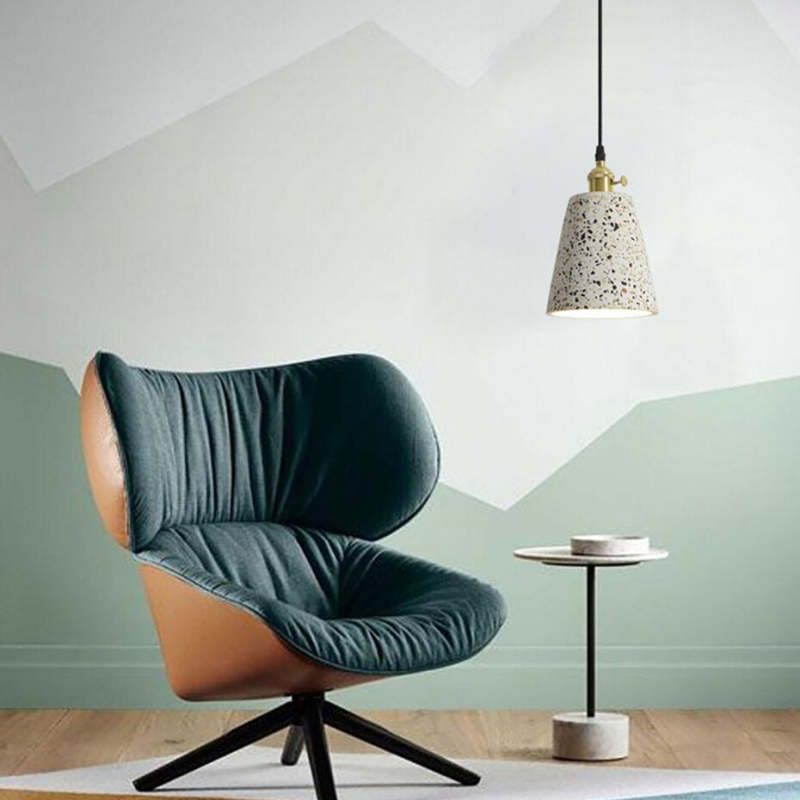 Zaid Modern Metal/Stone Pendant Light, 5 Style