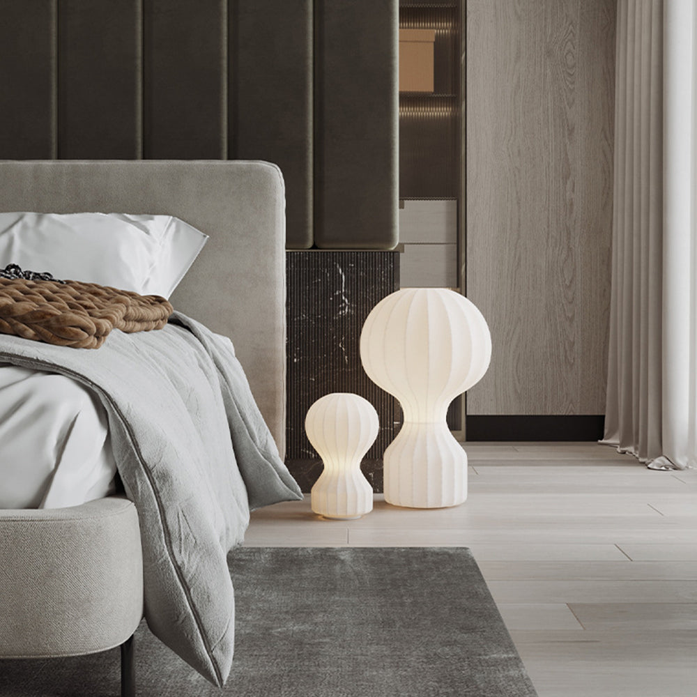 Renée Table Lamp, Synthetic Silk, 7