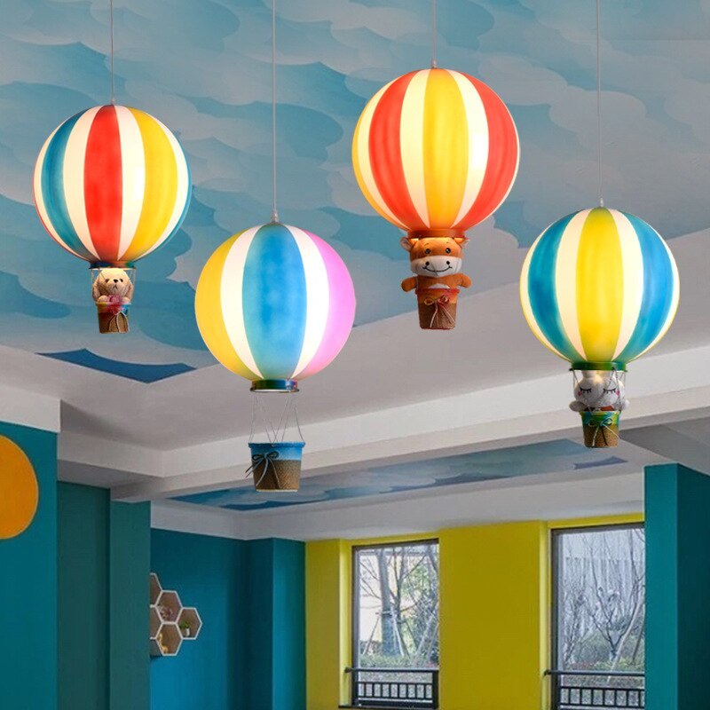 Nordic Creative Colorful Balloon Acrylic Pendant Light, Bedroom