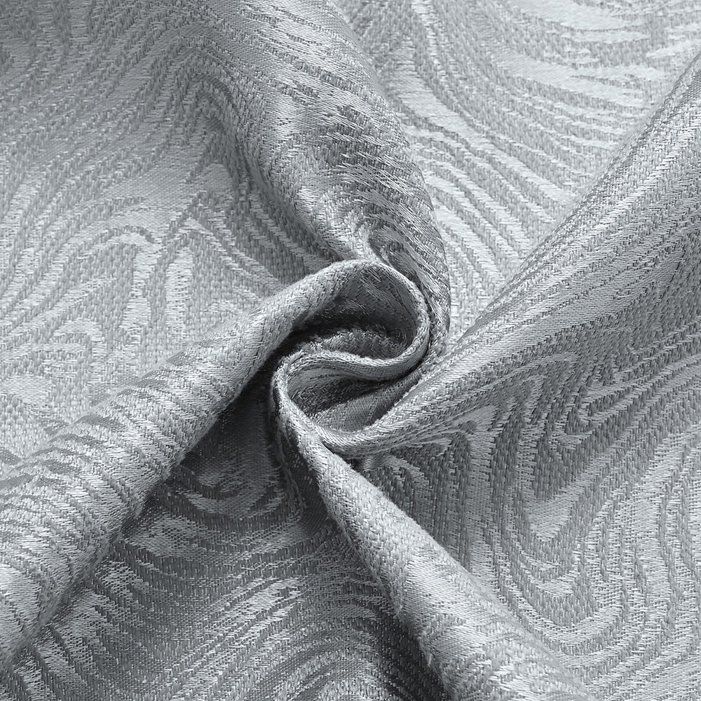 Modern Blackout Curtains Waves Textured, Gray/Blue/Green, Living Room