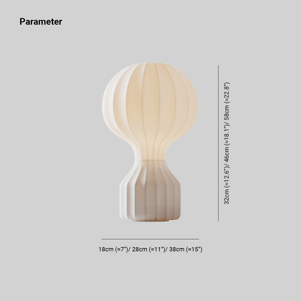 Renée Table Lamp, Synthetic Silk, 7