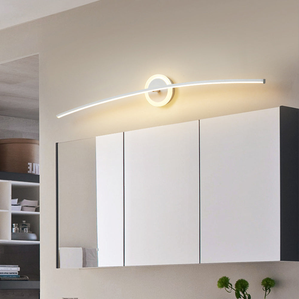 Leigh Modern Linear Metal Wall Lamp, White