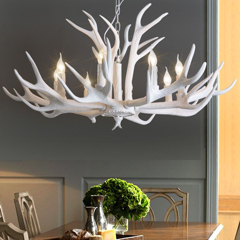 Austin Retro Deer Horn Resin Pendant Light Chandelier