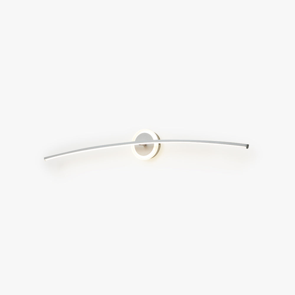 Leigh Modern Linear Metal Wall Lamp, White
