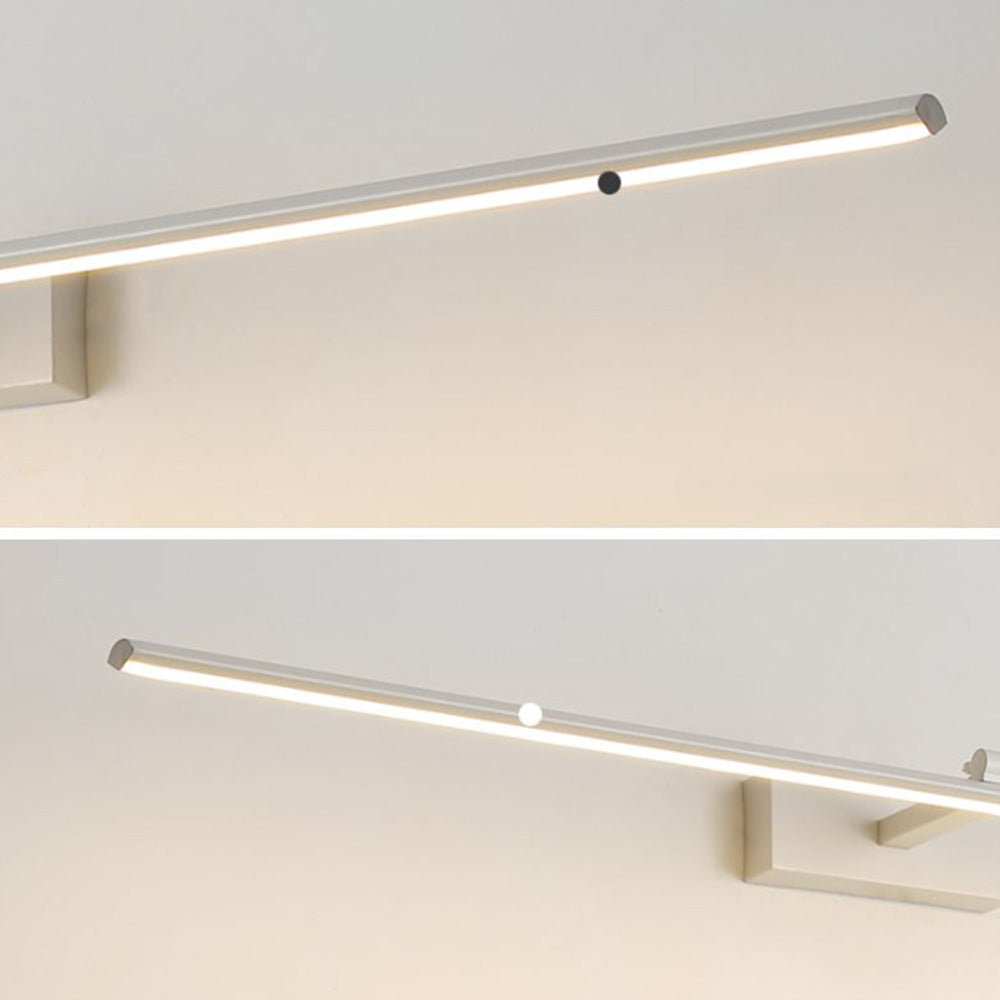 Leigh Modern Bar Mirror Front Vanity Metal Wall Lamp, Black&White