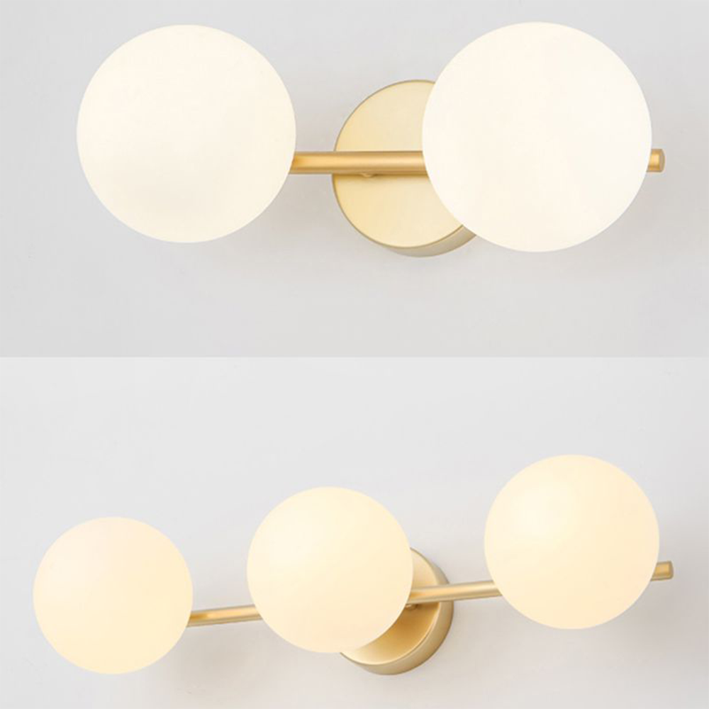 Morandi Modern Dome Metal Bathroom & Vanity Wall Lamps, Multicolor