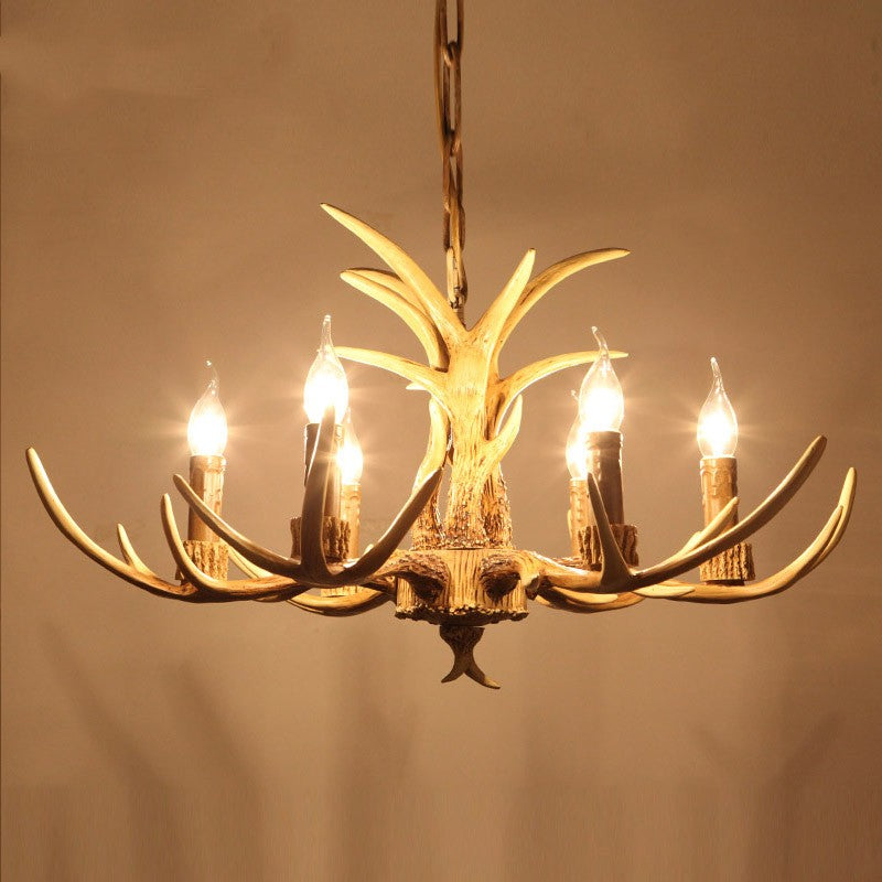 Austin Retro Deer Horn Resin Pendant Light Chandelier