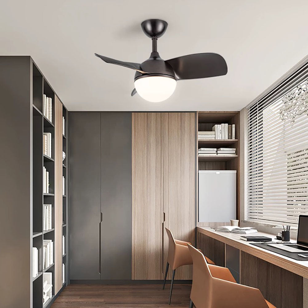 Morandi 3-Blade Ceiling Fan with Light, 3 Color, L 30''