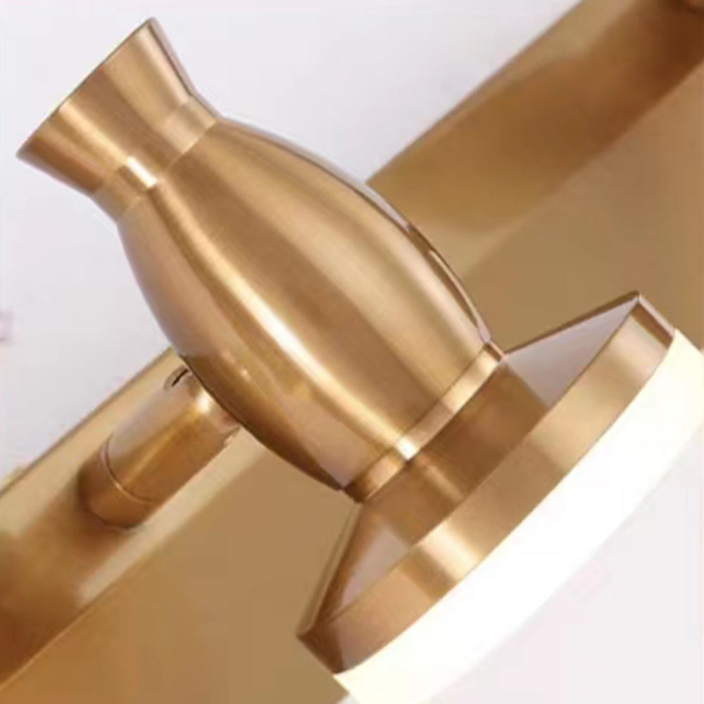 Leigh Luxury Multi Metal Mirror Front Wall Lamp, Brass
