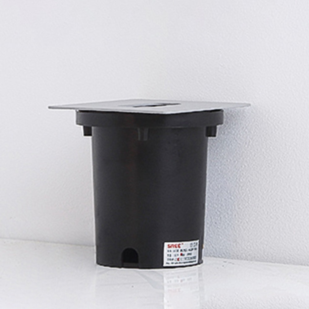 Orr Modern Metal Square/Circular Outdoor Deck/Step Light, Black