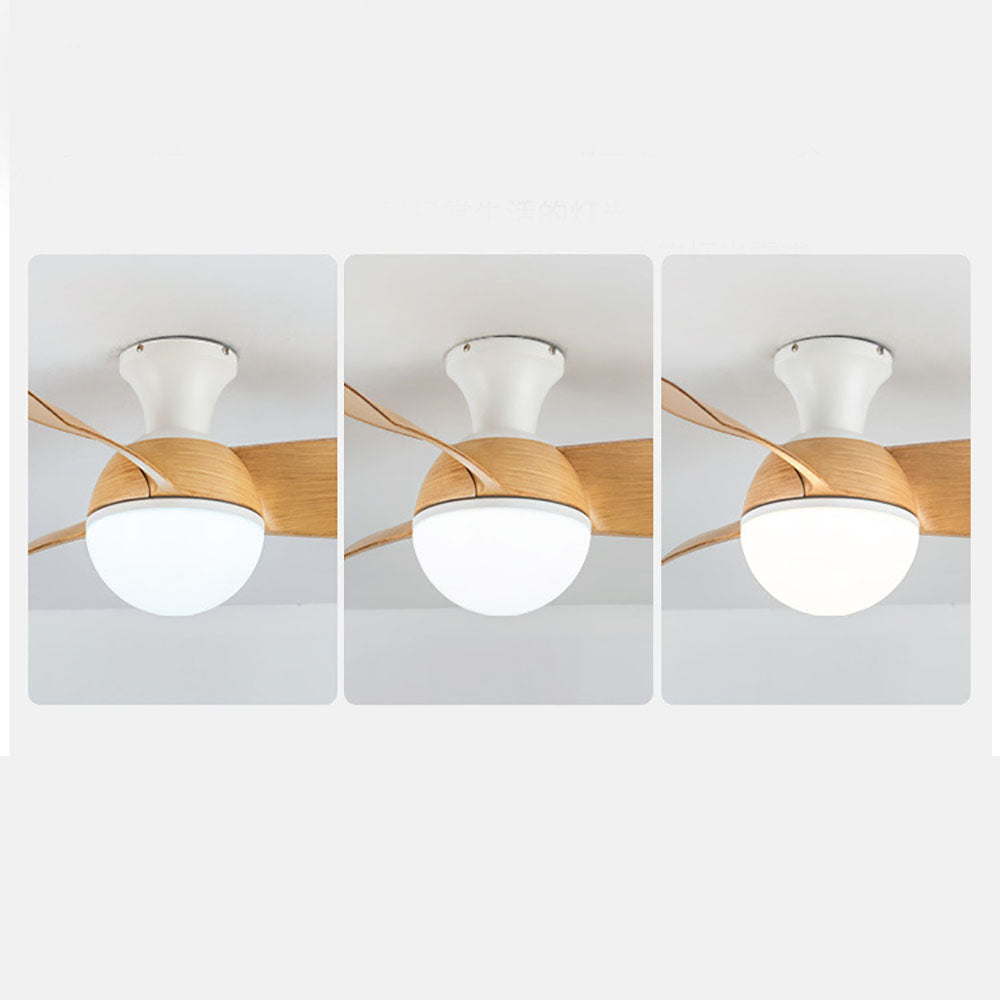 Morandi 3-Blade Basic Ceiling Fan with Light, 3 Color, 30''
