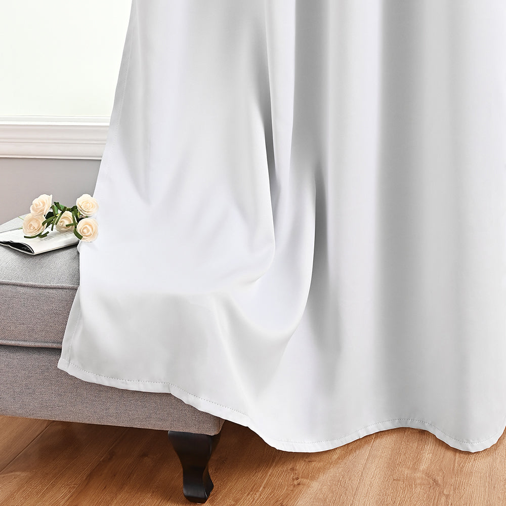 Modern Solid Color Simple Polyester Blackout Curtain