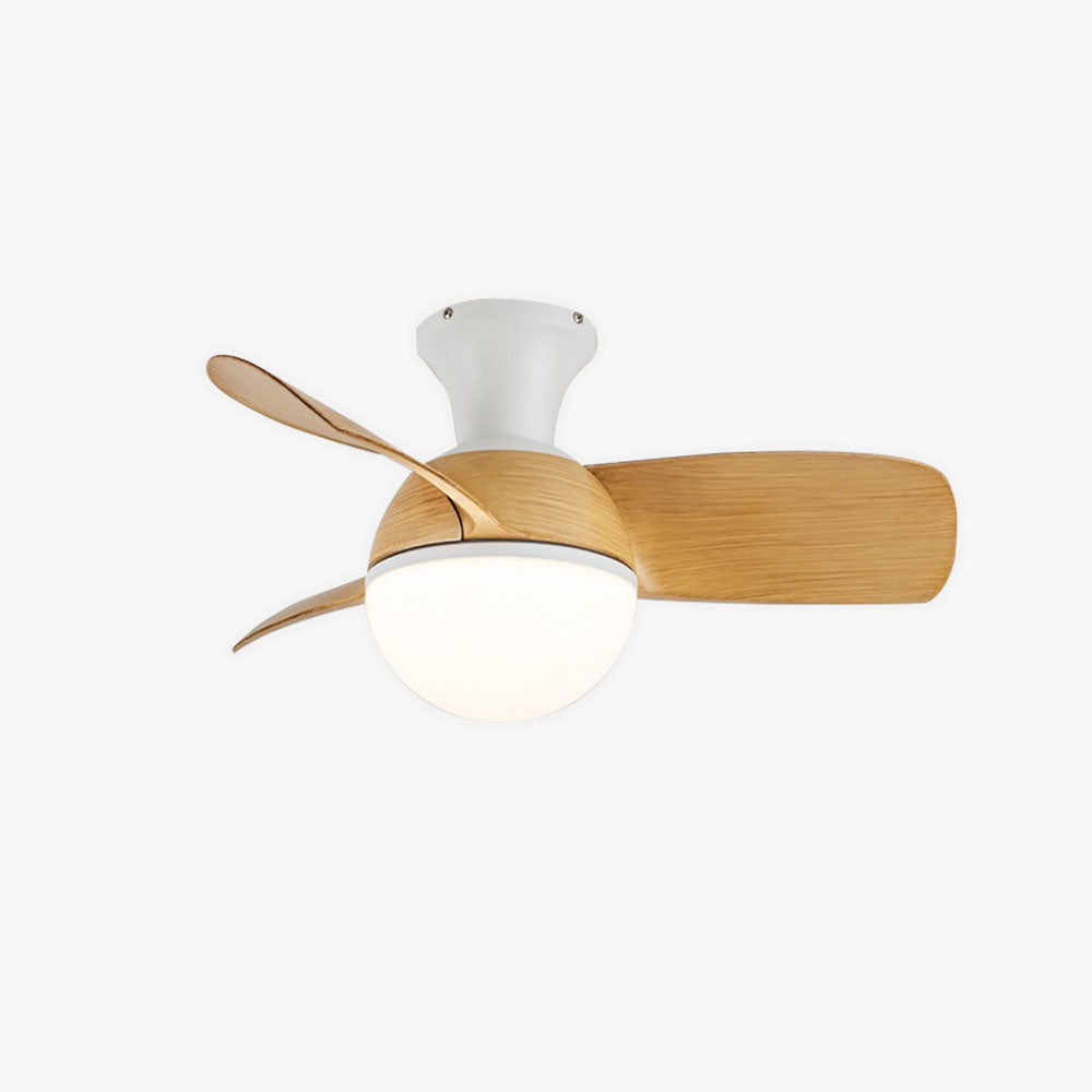 Morandi 3-Blade Basic Ceiling Fan with Light, 3 Color, 30''