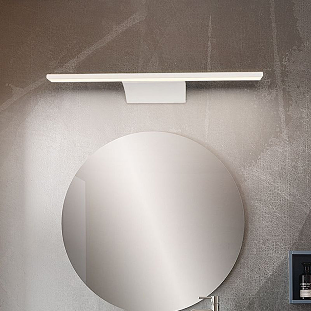 Cooley Minimalist Linear Metal/Acrylic Wall Lamp, Silver, Bathroom
