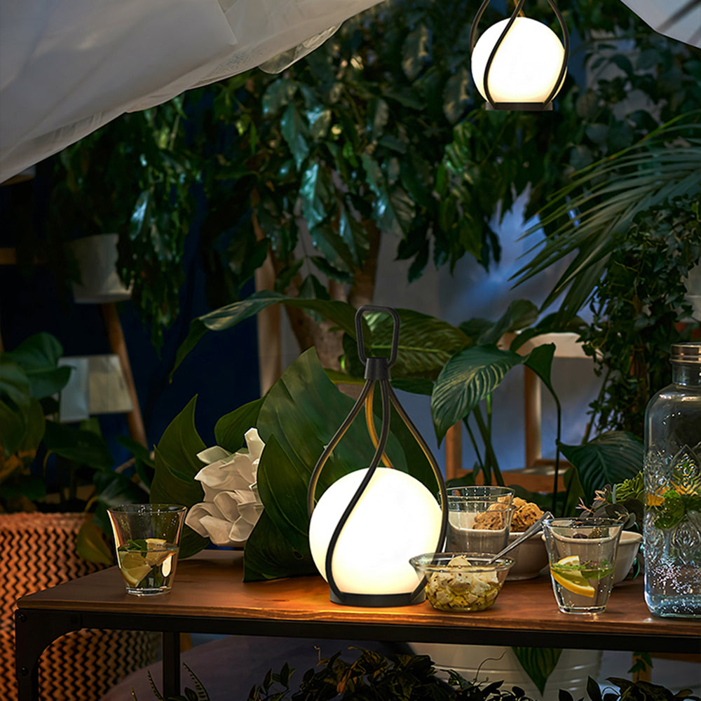 Valentina Pendant Light Bubble Modern, Metal/Acrylic, White/Transparent