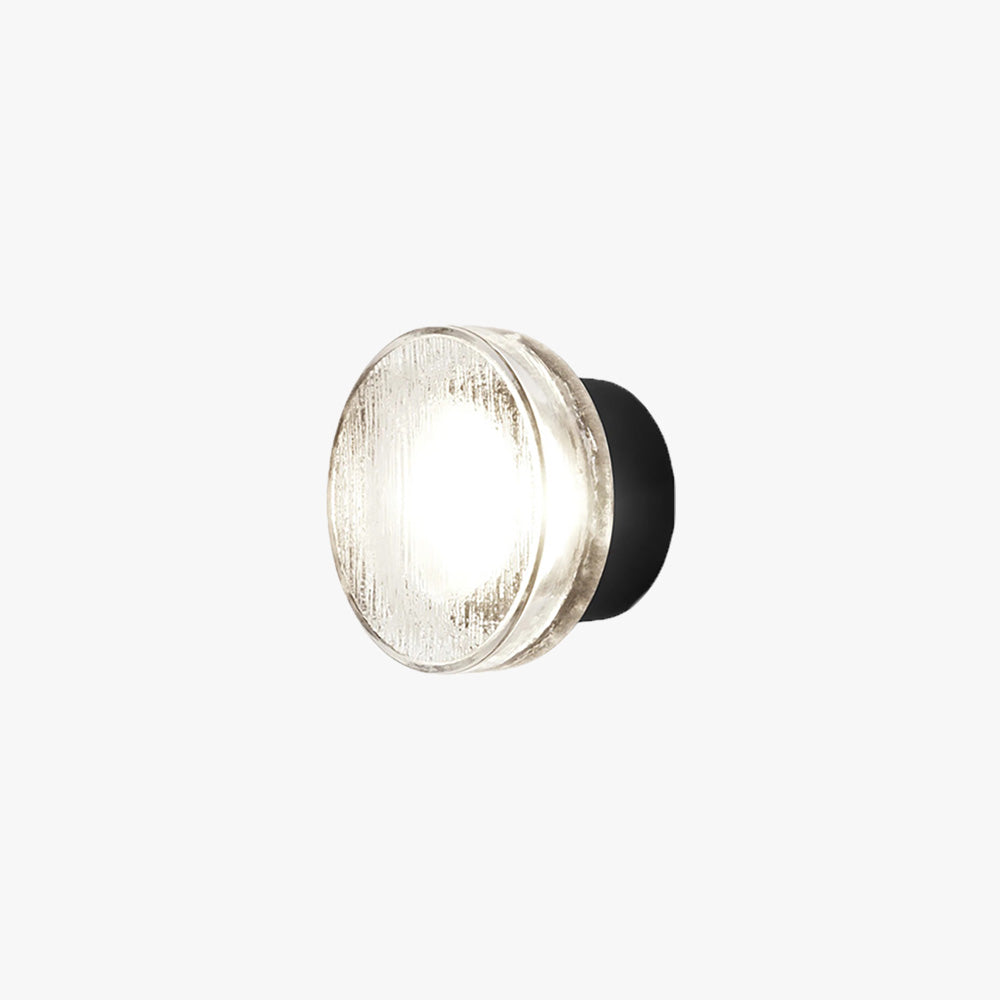 Valentina Modern Mini Bubble Metal/Glass Outdoor Wall Lamp, Transparent