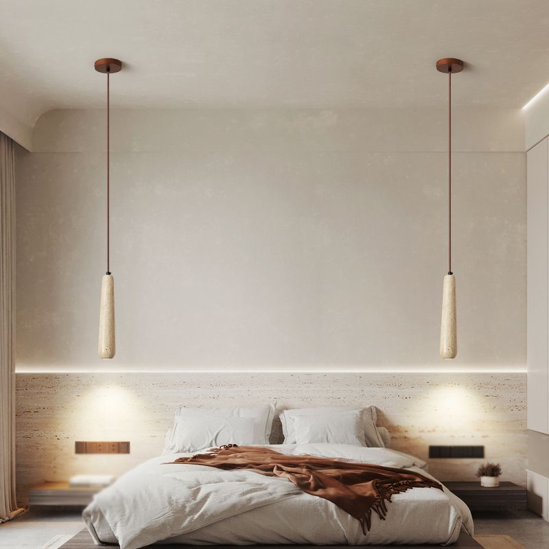 Ozawa Minimalist Wooden Pendant Light, Natural Wood Color