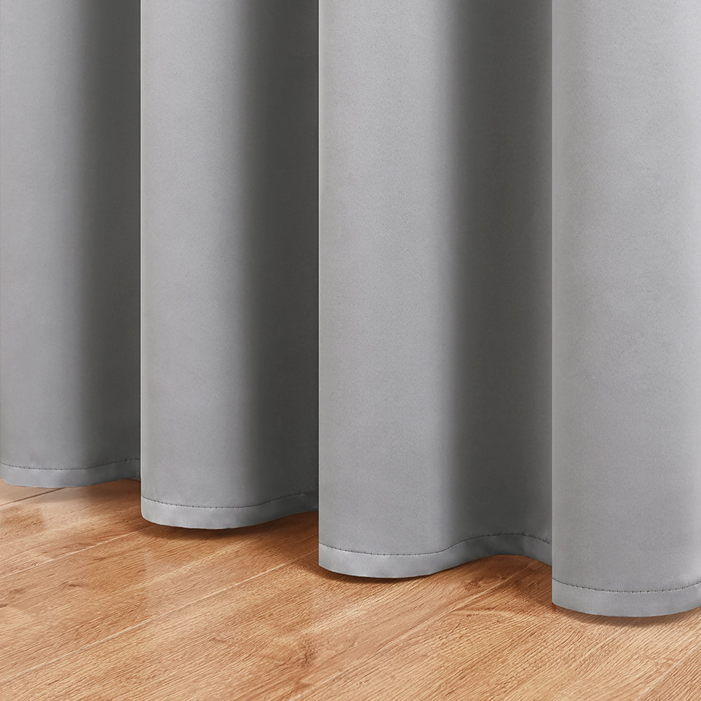Modern Solid Color Simple Polyester Blackout Curtain