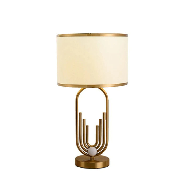Sano Table/Floor Lamp Landscape, Metal/Fabric, Bedroom