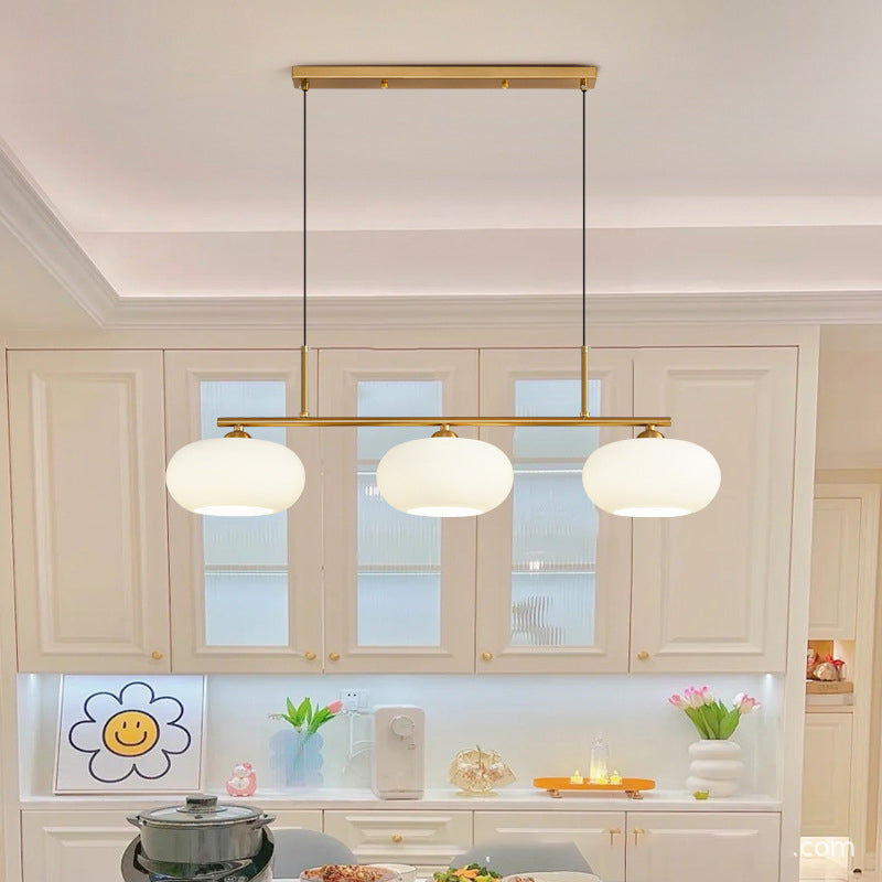 Hailie Cream Cluster Pendant Light, 3 Heads