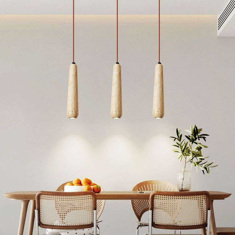Ozawa Minimalist Wooden Pendant Light, Natural Wood Color