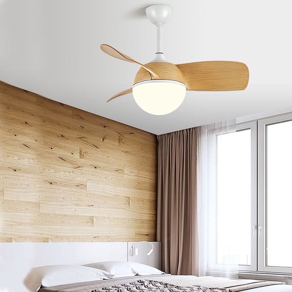 Morandi 3-Blade Ceiling Fan with Light, 3 Color, L 30''