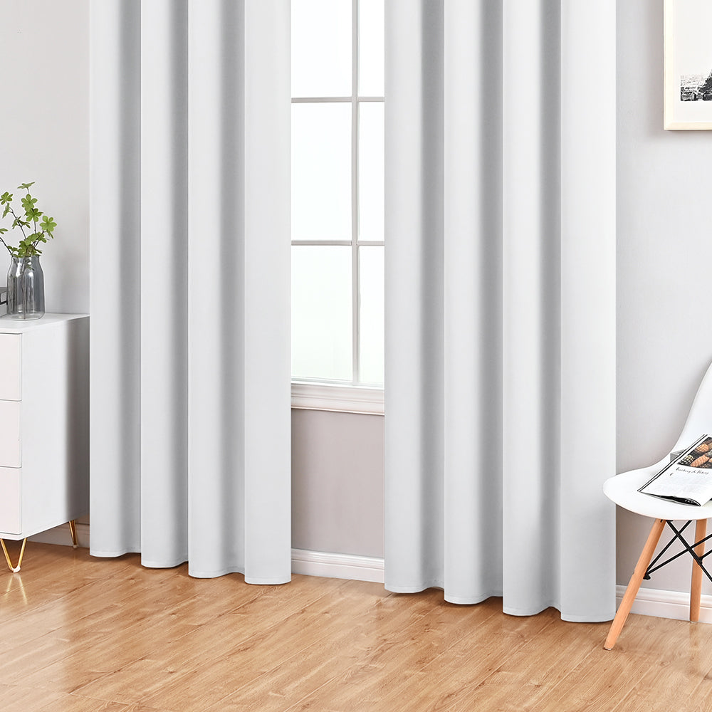Modern Solid Color Simple Polyester Blackout Curtain