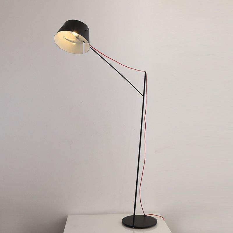 Salgado Modern Arc Linear Metal Floor Lamp, Black