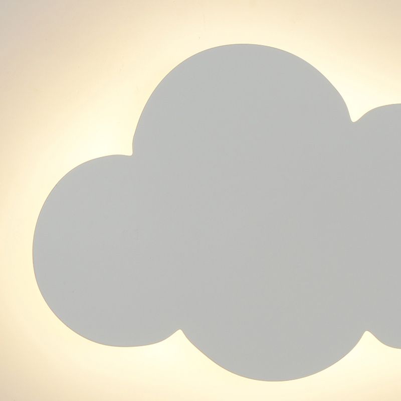 Morandi Modern Minimalist Cloud Shape Wall Lamp, White/Blue/Pink
