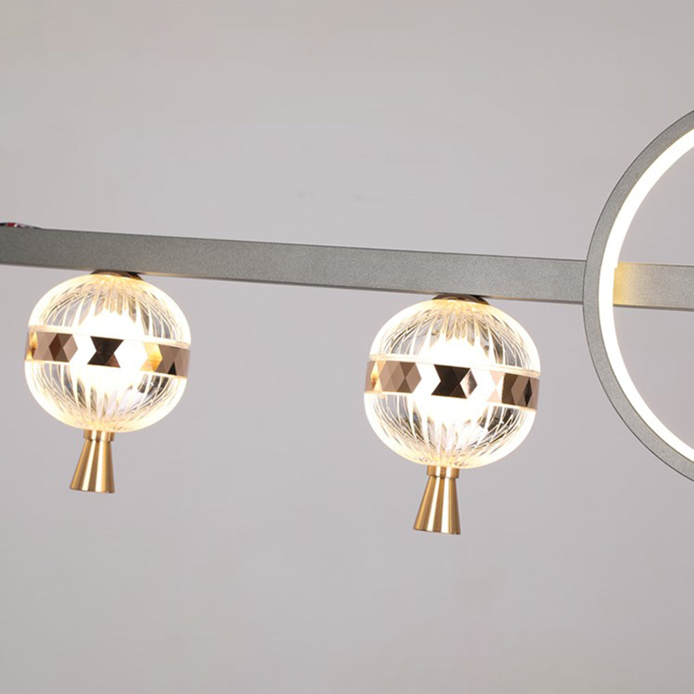 Madina Ceiling Fan with Light, Aluminium & Metal，43''