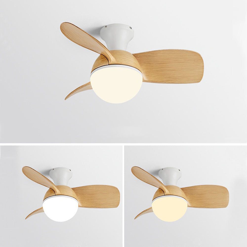 Morandi 3-Blade Basic Ceiling Fan with Light, 3 Color, 30''