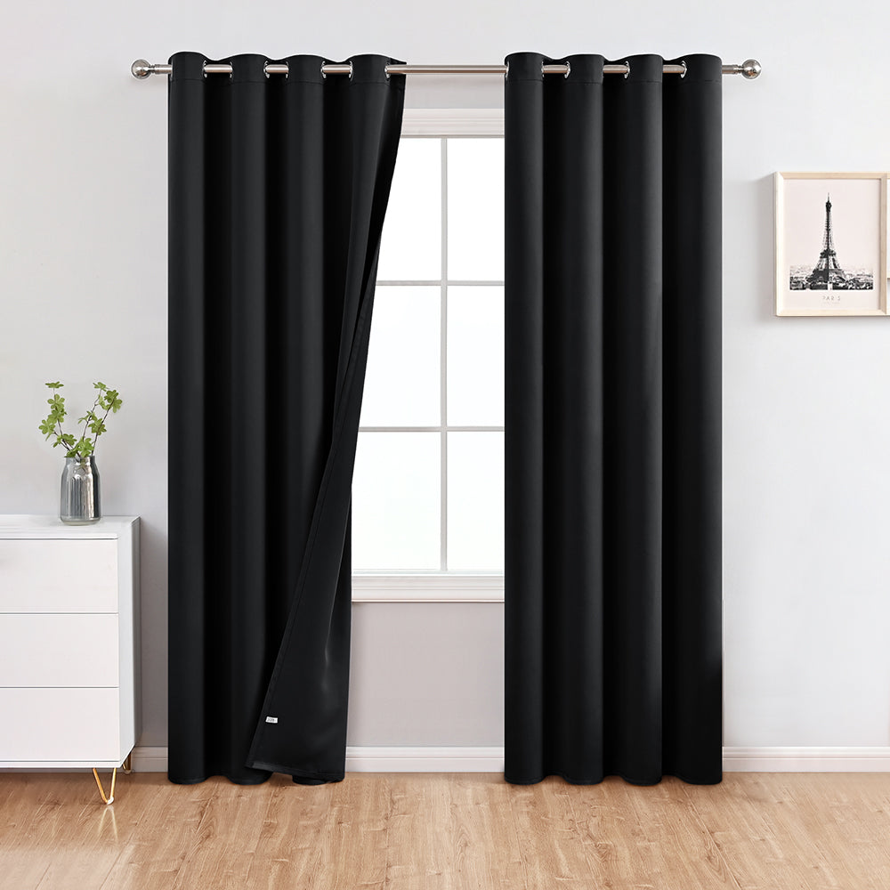 Modern Solid Color Simple Polyester Blackout Curtain