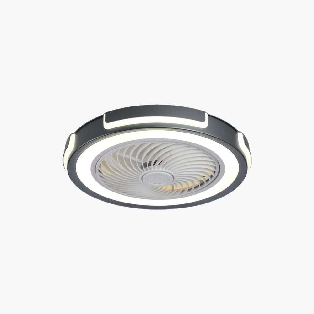 Edge Ceiling Fan with Light, 4 Color, DIA 20