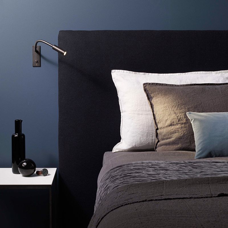 Orr Minimalist Reading Adjustable Spotlight Wall Lamp, Bronze/Nickel/Chrome