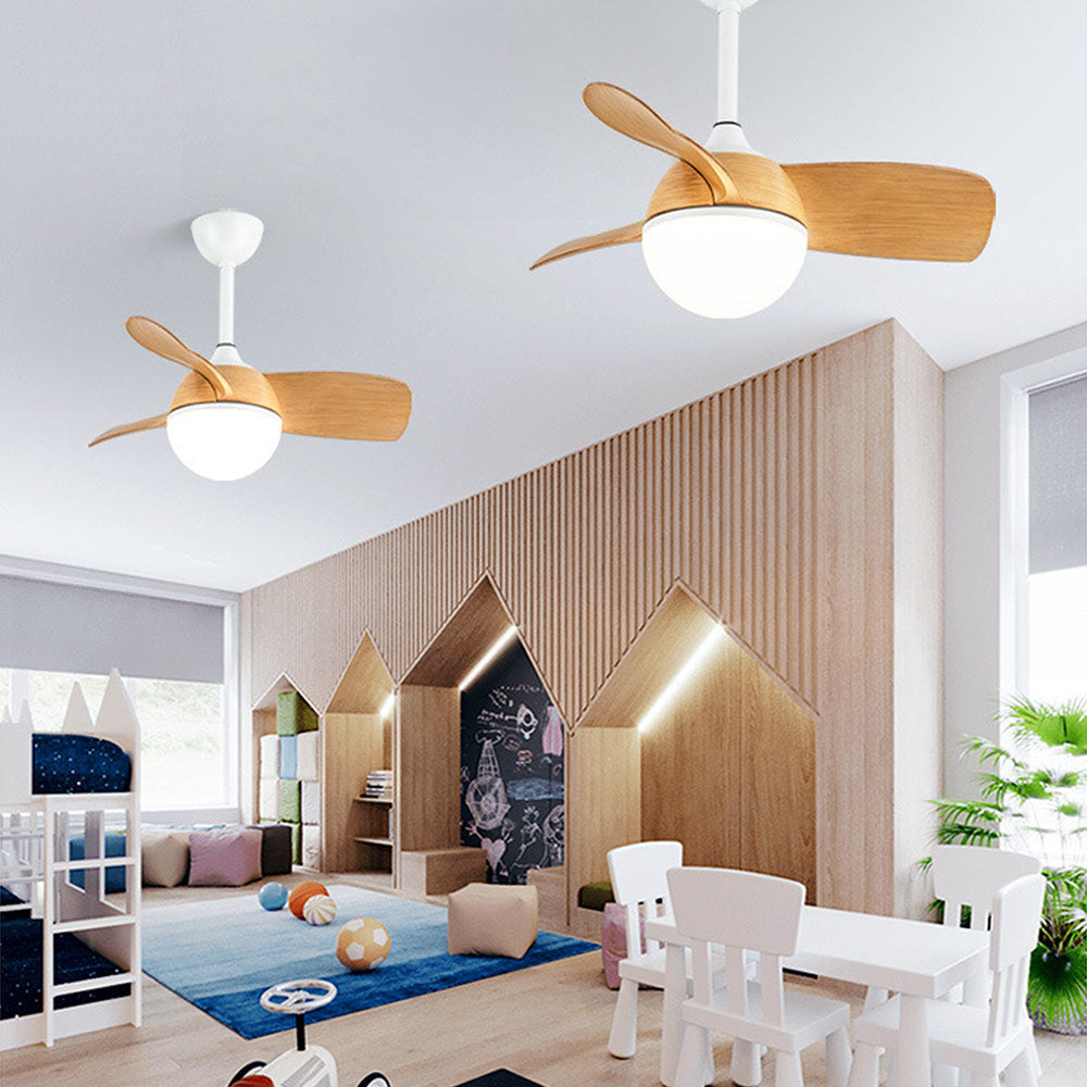 Morandi 3-Blade Ceiling Fan with Light, 3 Color, L 30''